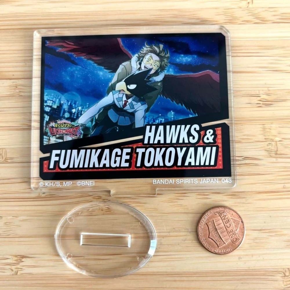 Rare My Hero Academia Acrylic Stand Hawks And Tokoyami